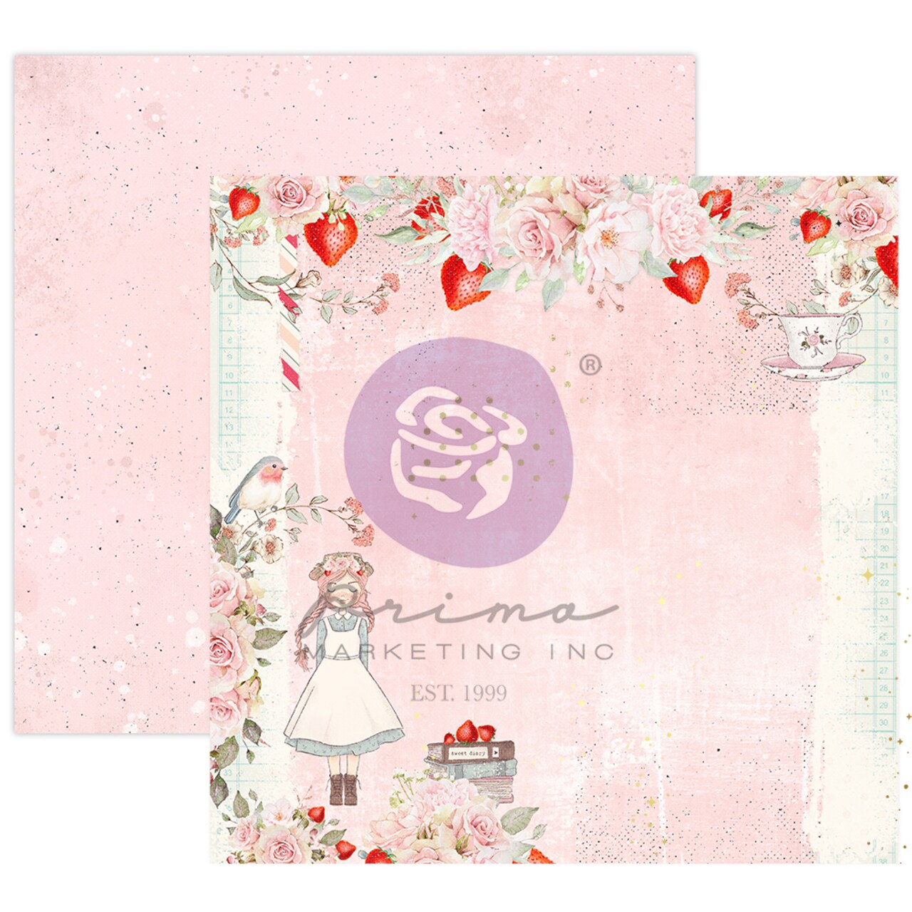 Strawberry Milkshake Collection 12x12 Sheet - Strawberry Milkshake Collection - 12x12 in, w foil details (10 SHEETS)